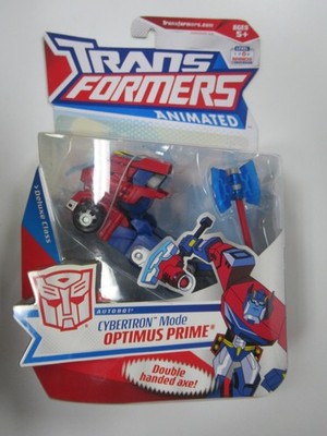 2007 Hasbro Transformers Animated Deluxe Class Cybertron Mode Optimus Prime