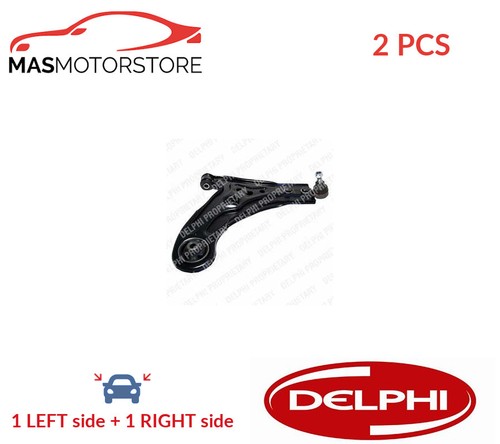 LH RH TRACK CONTROL ARM PAIR FRONT LOWER DELPHI TC1504 2PCS I NEW OE REPLACEMENT