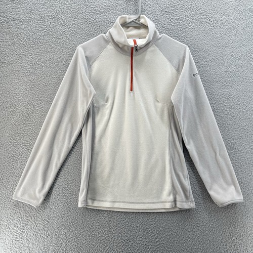 Columbia Glacial Fleece III Women Small White Half Zip Pullover Outdoor Gorpcore - Bild 1 von 15