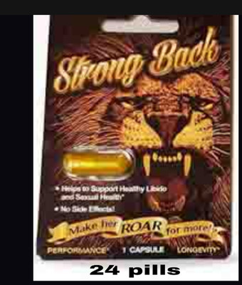 (24) Strong Back Natural Booster for Men Stamina 24 Gold caps