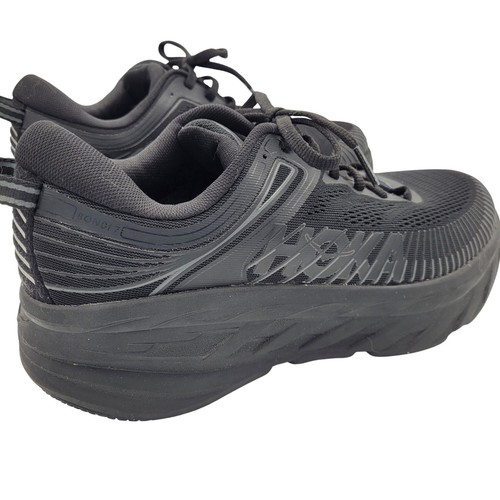 HOKA One One Bondi 7 Anchos Caminar Correr Gimnasio Zapatos 1110531 Negro Malla Para hombres 10D - Imagen 3 de 10