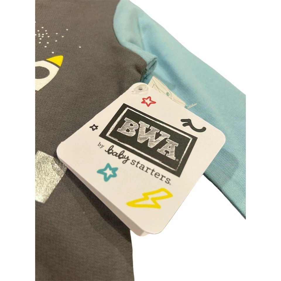 Conjunto Camisa Pantalones Baby Starters 2 Piezas Bebé Talla 12M I'm A Blast Rocket Nuevo con Etiquetas Foto 3 de 4