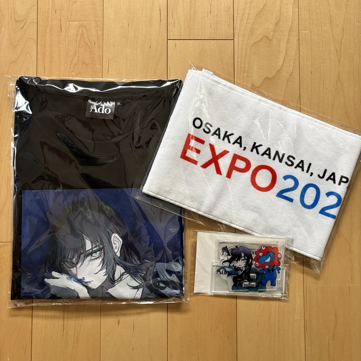 Ado Expo 2025 Official Set T-Shirt XL Towel Acrylic Stand