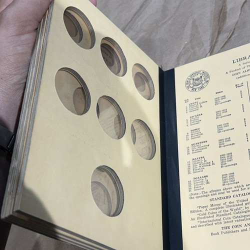 Vintage Type Set of US Coin Album Part 2 Library of Coins Quarters-Dollars Empty - Bild 8 von 14