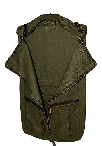 NWT Filson Rugged Otter Green Twill/Bridle Leather Luggage Garment Bag Style 270 - Picture 6 of 24