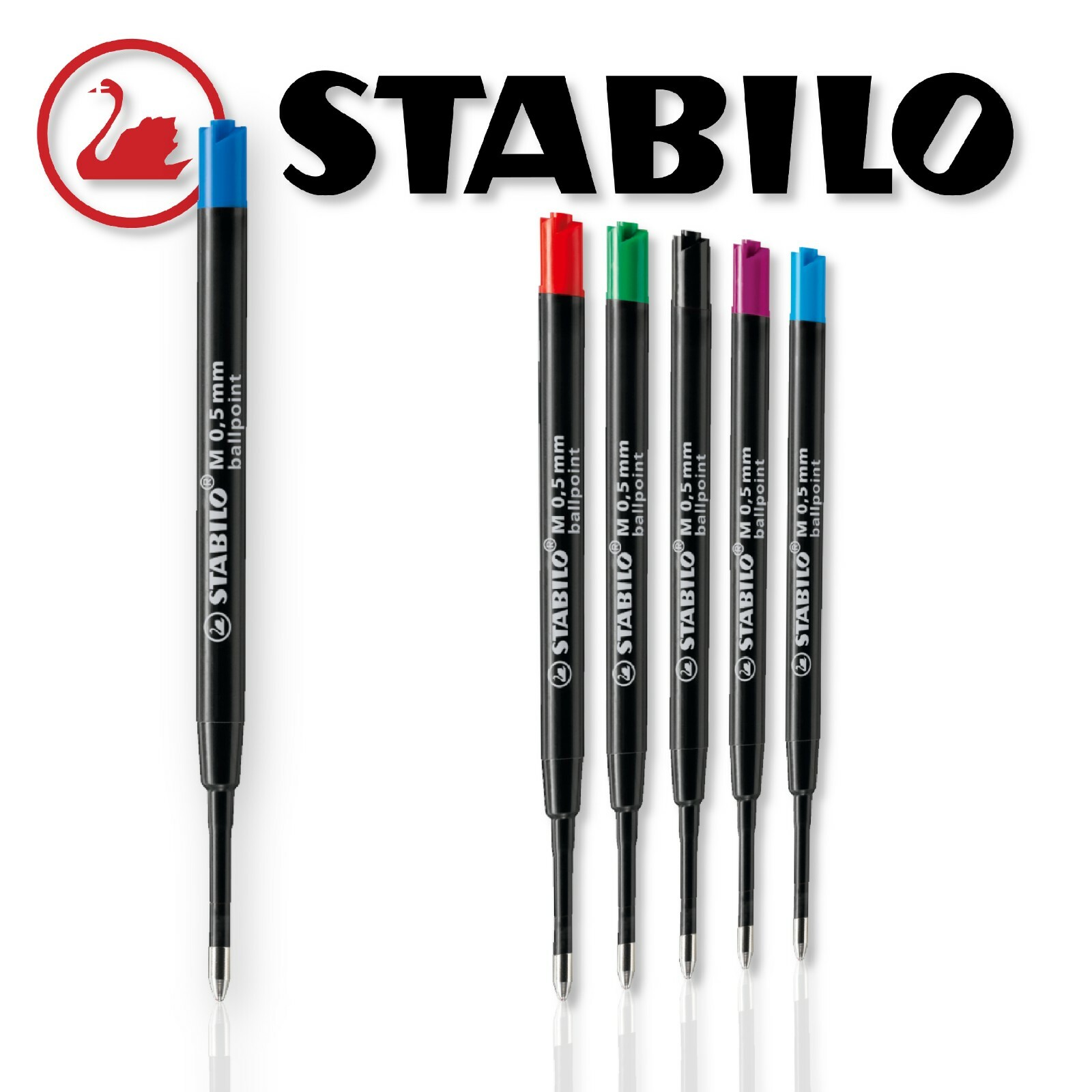 maximaal Catena veelbelovend Stabilo Ballpoint Wide Space Refill Ballpoint Pen Pointball 0.5mm | eBay