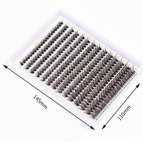 280 Cluster Individual False Eyelashes Makeup Eye Lashes Extension Mixed Length - Picture 10 of 21