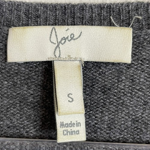 Joie V-neck Cashmere Wool Tunic Long Sleeve Sweater Size S - Picture 4 of 5