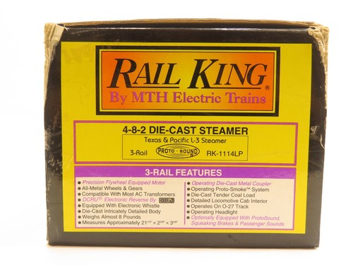 MTH RK-1114LP Texas & Pacific L-3 Steamer LN - Picture 2 of 7