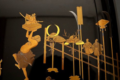 Antique Japanese Lacquer Maki-e Tray Edo Era - Picture 3 of 9