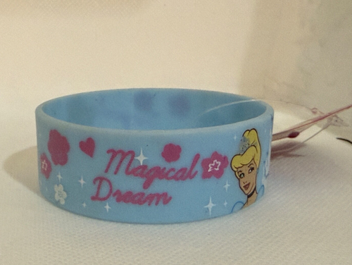 Disney Princess Licensed Cinderella Rubber Bracelet Wristband Magical Dream - Picture 2 of 2
