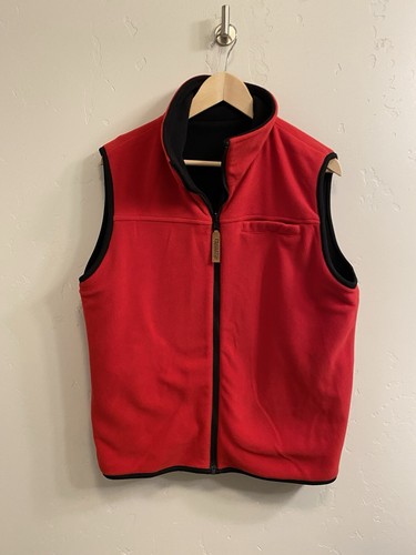Pendleton NWT Men's Medium Black & Red Reversible Fleece Vest - Picture 3 of 14