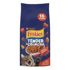 Friskies Flavors Chicken,Beef,Carrots Green Beans Adult Dry Cat Food - 16lbs 1.36 per pound