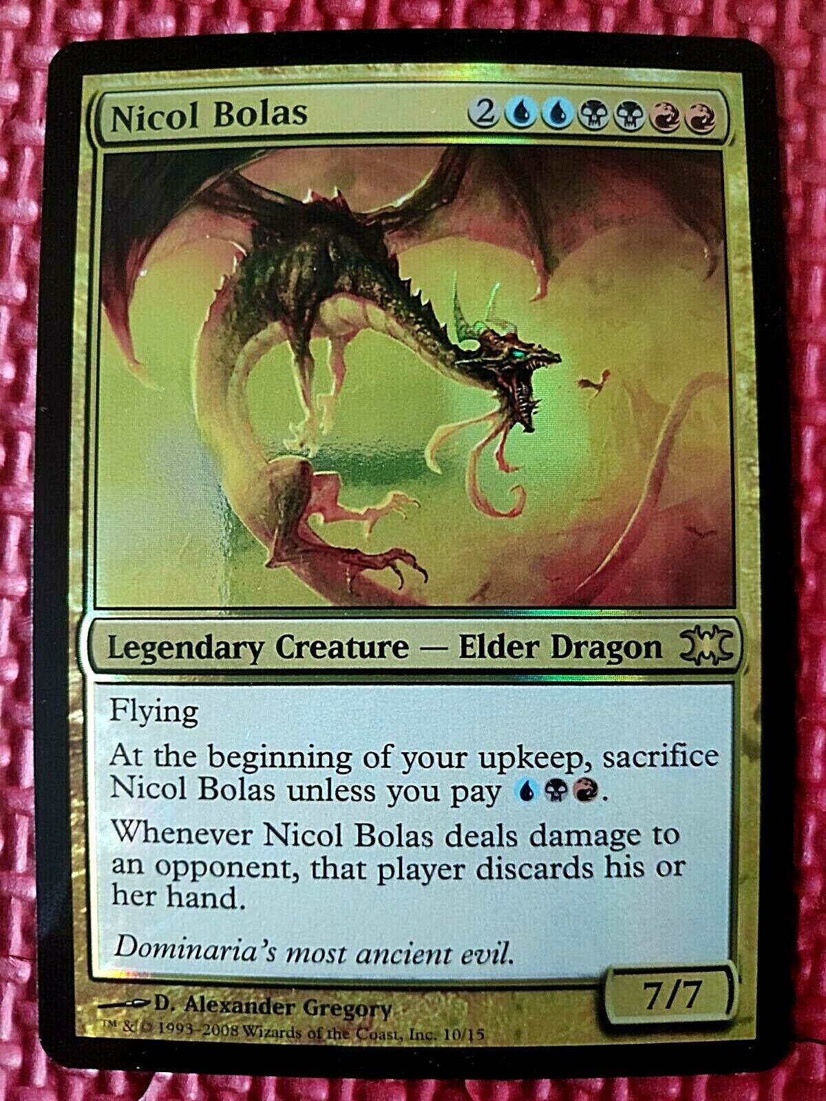 MtG Foil NICOL BOLAS 10/15 From the Vault: Dragons DRB Ships WORLDWIDE Magic NM
