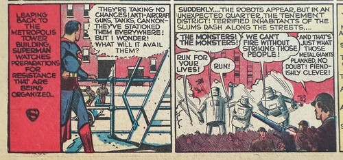 SUPERMAN Sunday Page #54 - GIANT ROBOTSS Saga termina - 10 de noviembre de 1940 - RARO - Imagen 4 de 6