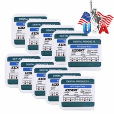 AZDENT Dental Endo Super Rotary NiTi Files Root Canal Engine Use SX-F3 25mm