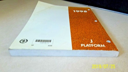 USED 1998 GM J Platform Service Manual Volume 2 of 3-Chev & Pontiac-GMP/98-J-2 - Picture 6 of 12