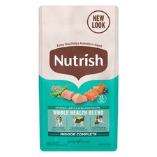 Nutrish Indoor Complete Chicken, Lentils & Salmon Recipe Dry Cat Food,3 lb. Bag 3.74 per gallon