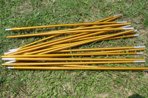 7.9/8.5mm X 360/404/442cm Camping Aluminum Alloy Replacement Spare Tent Poles - Picture 6 of 10