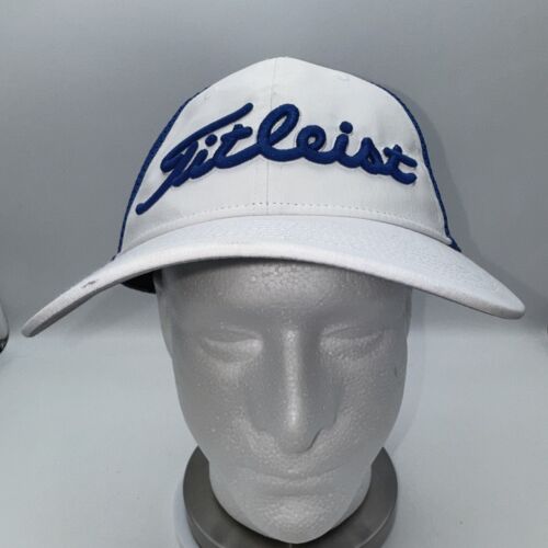 Titleist Pro V1 FootJoy FJ weiß/blau Mesh Back Trucker Snapback Golfmütze Kappe - Bild 10 von 16