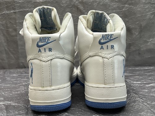 Nike Air Force 1 Sheed 2002 High Sneakers White & University Blue Mens Size 8.5 - Picture 5 of 12