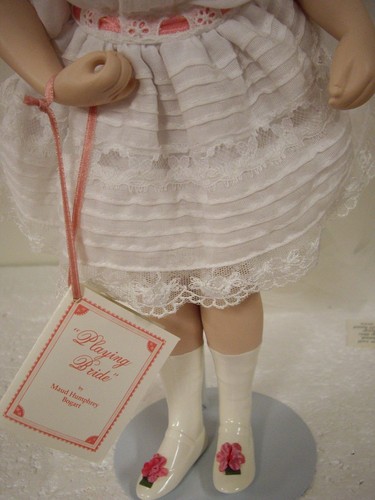 Bambola da sposa da gioco vintage The Hamilton Collection Maud Humphrey Bogart 16. 5" - Foto 2 di 4
