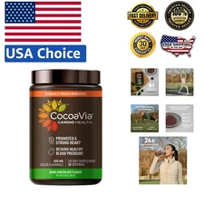 Natural Heart Health Cocoa Powder, 30 Servings - , Gluten-Free & Delicious!