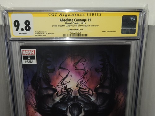 Absolute Carnage #1 CGC SS Dual Signature Autograph DONNY CATES RYAN STEGMAN VAR - Bild 3 von 8