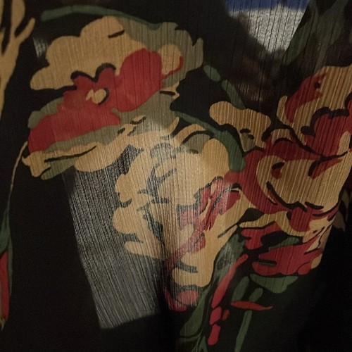 Vestido midi Lauren Ralph Lauren negro floral en capas para mujer talla 2 - Imagen 12 de 14