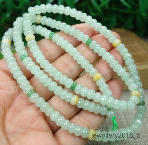Certified Green+Light green+Yellow Burma100%Natural A Jadeite Jade Necklace算盘珠项链 - Picture 2 of 14