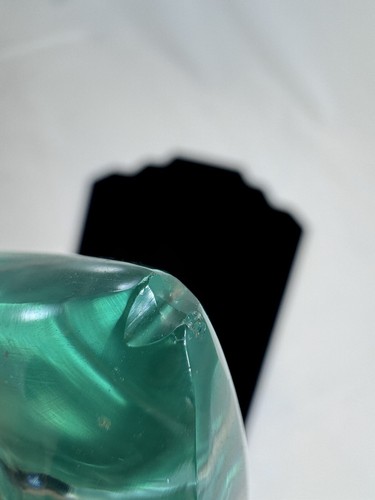 Mid Century Green Cut Glass Crystal Fish Sculpture Figurine Ocean Paperweight - Picture 12 of 23