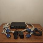 Black Box Kvm Switch With Cables & Power Adapter ServSwitch Dt Pro Model Kv7011A
