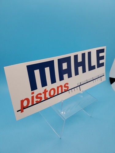 MAHLE Pistons Large 9.5x3.5 Sticker NSRA NHRA Goodguys Street Rod. See Descripti - Picture 2 of 3