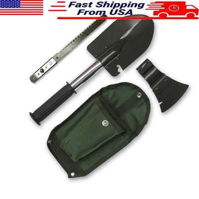 6-In-1 Survival Tool Modular Handle Steel Construction Multipurpose Operations