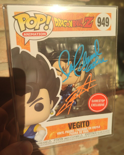 Funko Pop! Vegito SIGNED Dragon Ball Z Akira Toriyama PSA Certified Gamestop 949 - Foto 2 di 10