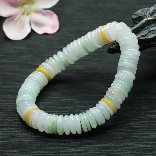 Pulsera de jade natural para mujer Myanmar pulsera de jadeíta joyería de lujo de calidad regalo - Imagen 2 de 5