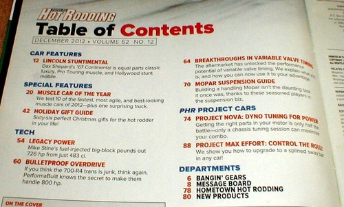 Popular Hot Rodding Dec 2012 Magazine Muscle Car of the Year Dax Shepard Driver - Picture 2 of 12