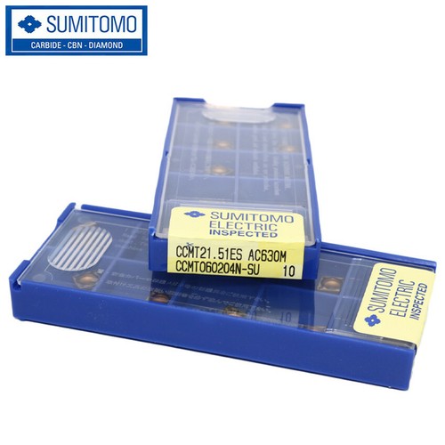 SUMITOMO  CCMT060204N-SU AC630M / DCMT21.51ES AC630M  CNC carbide inserts 10pcs - Picture 1 of 2