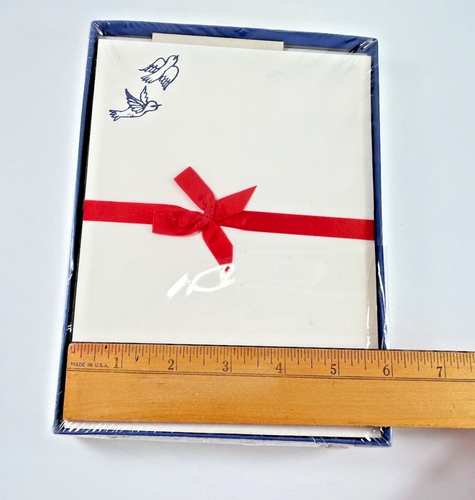 White & Wyckoff Cancelleria Bird Design 24 fogli 16 buste nuove con scatola vintage - Foto 13 di 15