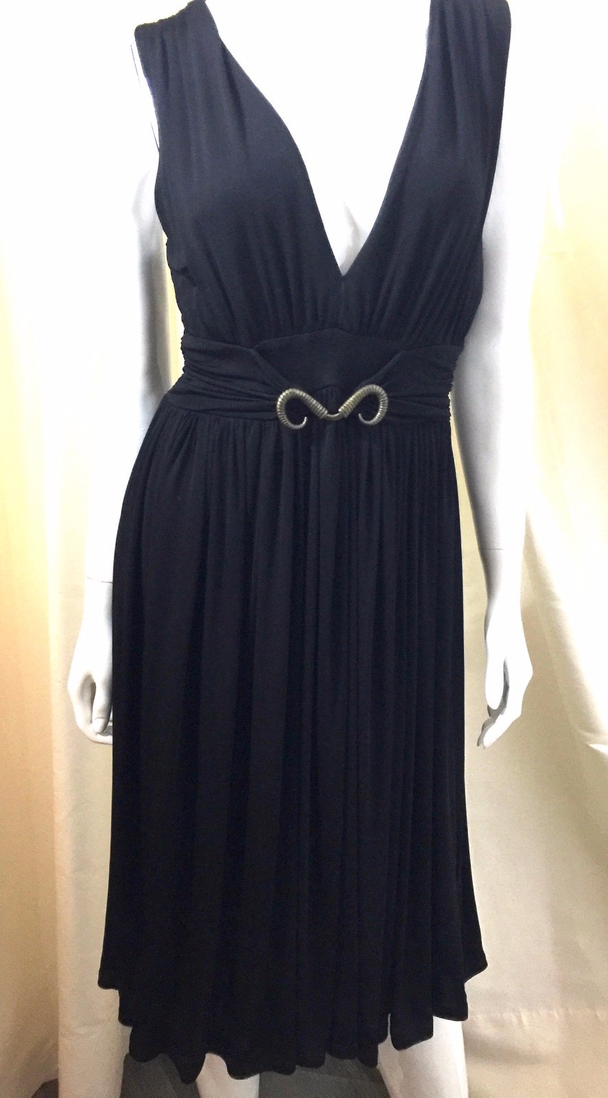 CAVALLI ️ Kleid Gr. 36 (IT 42) Viscose schwarz NEUWERTIG CAVALLI ️ Kleid Gr. 36 (IT 42) Viscose schwarz NEUWERTIG
