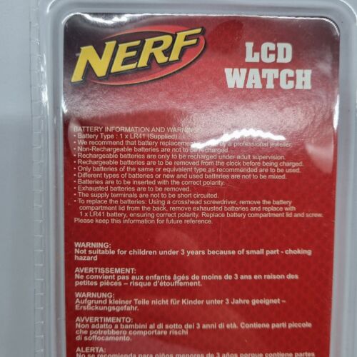 Hasbro Nerf Lcd Childrens Watch Nf9 Zeon 2012 New And Sealed - Picture 4 of 4