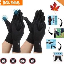 Premium Copper Arthritis Gloves - Anti-Slip - All-Day Hand Joint Pain Relief