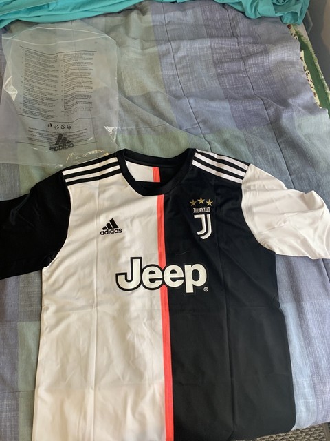 Adidas Juventus Jersey Ronaldo 7 Size Large Jeep Black White | eBay