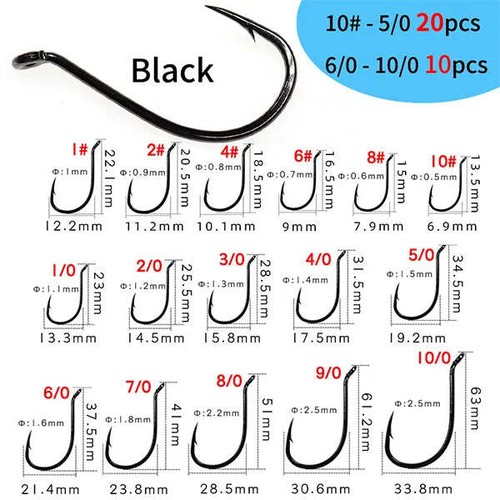 10-10/0 Luminous Octopus circle hooks UV glowing Fishing Hook - Picture 13 of 14