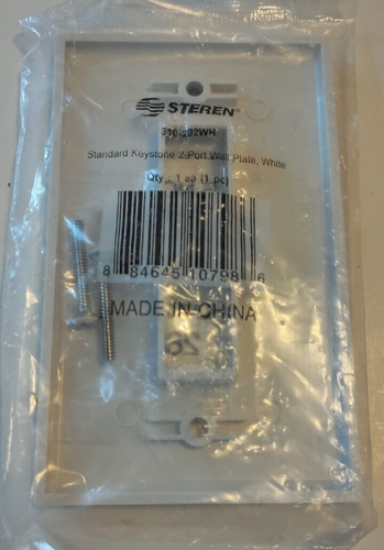 20 KJ8 Cat 5e Keystone Jacks # 5E-PD-Black & 8 STEREN 310-202 Wall Plates 2 Port - Picture 10 of 11