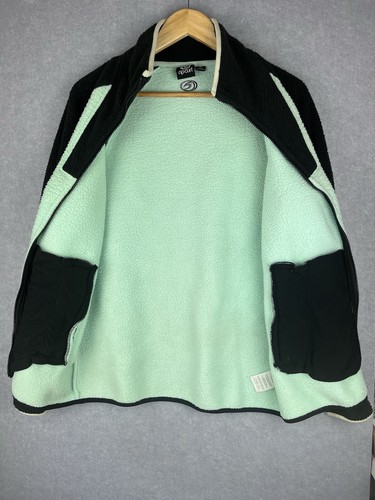 Chaqueta Rip Curl Cremallera Bolsillos de Gran Altitud Talla Mediana M De Colección Verde Negro - Imagen 3 de 8