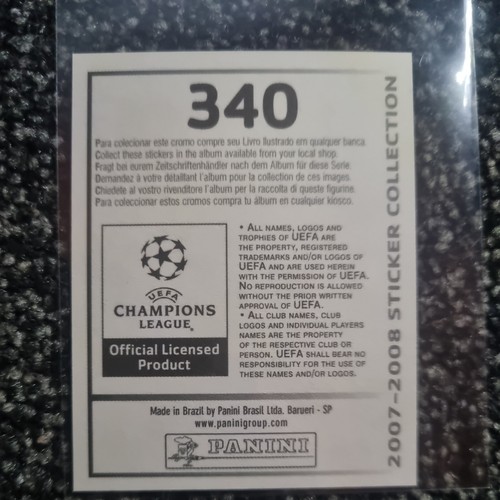 GUTI REAL MADRID Panini Champions League 2007/08 Made in Brazil RARE - Picture 2 of 2
