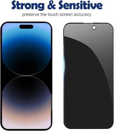 1/2 Pack For Apple iPhone 14 Only Anti-Spy Privacy  Glass Screen Protector Cover - Bild 6 von 8