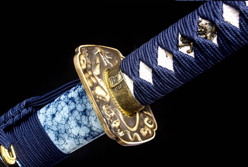 Japanese Samurai Katana Sword Sharp Blue High Carbon Steel Blade Battle Blade - Picture 12 of 13