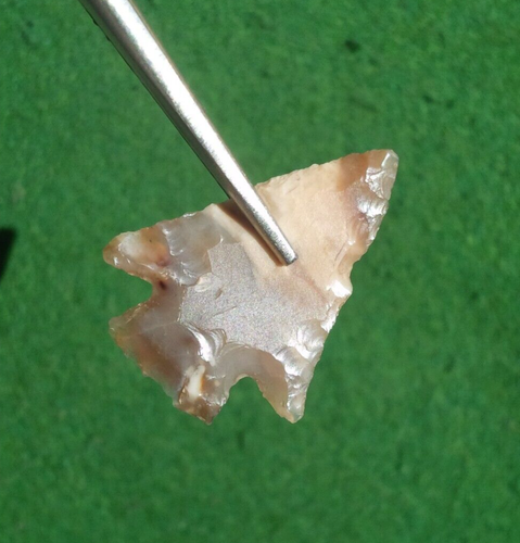 1-1/8" SNAKE RIVER WASHINGTON ARROWHEAD Authentic Indian Artifact COLUMBIA RIVER - Picture 7 of 21